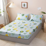 Kattemadrats elastse ribaga Plant, lilleline voodilina Kodu t&auml;issuuruses &uuml;heinimesevoodi voodipesu (Ilma padjap&uuml;&uuml;rita) 120x200cm