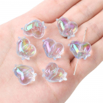 5/10 tk akr&uuml;&uuml;lhelmed, v&auml;rvilised t&auml;hehelmed kaelakee k&auml;ev&otilde;ru k&otilde;rvar&otilde;nga ehete valmistamiseks 5pcs mitmev&auml;rviline