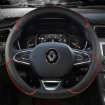 PU nahast auto roolikate Renault Scenic Clio Laguna 2 3 4 5 Kangoo Fluence Megane Trafic Talisman Twingo jaoks D shape red