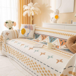 Minimalistlik puuvillane ja linane diivan, t&auml;ielik kate igaks aastaajaks Diivani kate Riidest diivan r&auml;tik Diivanid Slipcover &Uuml;hes t&uuml;kis kassi kriimustusvastane 180*130cm mitmev&auml;rviline