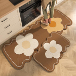 Lillede k&ouml;&ouml;gimatt Libisemiskindlad saastumisvastased ala Vaibad Kodu sissep&auml;&auml;su uksematt k&ouml;&ouml;givaibadele Pikk esiku vaip Tapis k&ouml;&ouml;k 40x60cm 1pc roheline