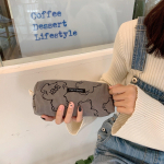 Kawaii karu t&uuml;drukutele Jaapani kirjatarvete pliiatsitasku kott velvetist suure mahutavusega pliiatsiga koolitarvete pliiatsikott