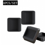 4 tk/komplekt Kontoritooli rattakork M&ouml;&ouml;bli rattatopsid Lehtpuidust p&otilde;randakaitsmed Vibratsioonivastased padi toolirullijalad Libisemisvastane matt 4pc