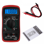 K&auml;eshoitav digitaalne multimeeter LCD taustvalgus kaasaskantav AC/DC ampermeeter Voltmeeter Ohm Pingetester Multimetro YSL punane