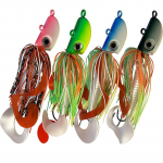 4 tk 80G merep&uuml;&uuml;gi rakised Metallist jigipeaga bucktail rakised pehme landiga 3 tugeva konksu p&otilde;hjaga p&uuml;&uuml;giks lesta lesta jaoks