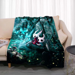 Hollow Knight tekk M&auml;ng Flanell Uudne soe mikrokiust flanell Vastupidav lastele ja t&auml;iskasvanutele reisivoodikate diivanikate 150x180cm