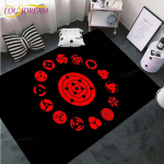 Anime Naruto Mustriga Vaibad Elutoa Libisemisvastane ala Vaip Lapsed Magamistoa Matid Joogamatt Suure vaiba sisekujundus 120cm x 160cm