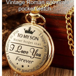 Antiikne steampunk vanaaegne rooma numbritega kvartsist taskukell kuldkorpusega kaelakee ripats-kellakett meestele naistele