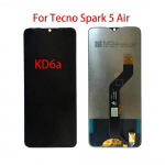 LCD-ekraan Tecno Spark 5 Air KD6a jaoks LCD-ekraan Puuteekraani digitiseerija T&auml;iskomplekti asendus must