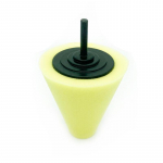 1 tk mootors&otilde;idukite rataste k&auml;snaga poleerimisratta koonus, mida kasutatakse k&auml;epideme kruvi lihvimispeaga elektritrelli jaoks kollane