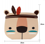 Lastetoa lastetoa seinakleebis Boho Tribal Indian Cartoon Fox Cat seinapildid lastele Beebitoa kaunistamise idee A