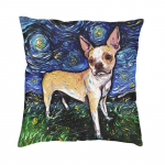 Starry Night Bostoni terjeri padjakate 45x45 cm lemmikloomade koerte armastaja pehme luksuslik padjap&uuml;&uuml;r diivani padjap&uuml;&uuml;rile Dakimakura 30x30cm 12x12in