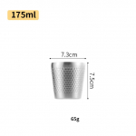 Topeltseinaga 304 roostevabast terasest kruus Haamer Teemanttekstuuriga kohvikruus &Otilde;lletass Veekruusid Kahekordse seinaga v&auml;ldib p&otilde;letamist