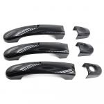 Volkswagen VW T5 T6 Transporter Caravelle Caddy kaubiku v&auml;limise auto k&uuml;lgmise ukse k&auml;epideme katte kaunistus Gloss Black