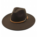 M&uuml;ts Pehme Fedora m&uuml;ts naiste suur laia &auml;&auml;rega 9,5 cm vintage khaki vilditud dž&auml;ssim&uuml;ts Talvine pidulik kleit Cap sombreros de mujer 56-58CM
