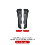Tesla Model Y 2022 Door Storage Organizer Box TPE veekindlast materjalist auto jaoks 2PCS Gray(Front)