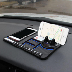 Silikoonist auto libisemisvastane matt Auto telefonihoidik libisemisvastane kleepuv libisemisvastane armatuur telefoni kinnitus Parkimisnumbrikaardi auto padja matt sinine