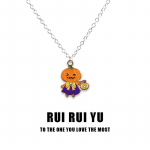 RUI RUI YU Halloween Pumpkin Ghost kaelakee ripats kaelakee naistele meestele t&uuml;druks&otilde;brale paarile armuke ehted 1 PC