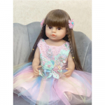 55 cm pehmest silikoonist terve keha taass&uuml;ndinud nukk Bebe Reborn Reallista elutruu beebinukk vasts&uuml;ndinud t&uuml;drukutele s&uuml;nnip&auml;evaks j&otilde;ulukink