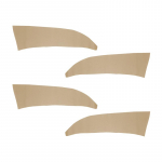 4tk auto mikrokiust nahast siseukse paneeli k&auml;etoe katte kleebise &auml;&auml;ris Ford Mondeo MK5 jaoks 2014 2015 2016 2017 must