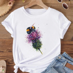(Aasia suurus) Naised Butterfly Letter 90ndate trendid armsad r&otilde;ivad T-s&auml;rk Moodne T-s&auml;rk Naine Naiste l&uuml;hikeste varrukatega graafilised T-s&auml;rgid S