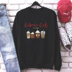 Lorelai Gilmore'i t&uuml;drukute dressipluus Gilmore'i t&uuml;drukute ja kohviga kapuutsiga Stars Hollow Christmas Coffee Crewneck dressipluus Xmas Party Top M must
