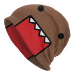 Pruunid Anime Domo Kun S&uuml;gis Naised Peenikesed nokam&uuml;tsid &otilde;ues Unisex Skullies Kapottm&uuml;tsid one size