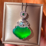 SACE GEMS klassikaline vasesulamist tsirkoon naiste ripats kaelakee moe kingitus 2 roheline