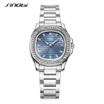 SINOBI naiste k&auml;ekellad roostevabast terasest kullast naiste k&auml;ekell Teemantk&auml;ekell Kvartsist randmekell Naiste kell sinine