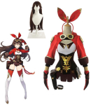 M&auml;ng Merevaigukollane Cosplay Kost&uuml;&uuml;m Merevaigust parukas Naiste punane p&uuml;ksid Halloweeni peovormi komplekt L-(Costume+Wig)