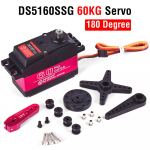 Servo RC 1/5 servo veekindel suure p&ouml;&ouml;rdemomendiga servo 60 kg 80 kg 150 kg 8,4 V Metal Gear digitaalne servo Redcat HPI Baja 5B SS jaoks