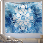 Mandala Flower Series gobel&auml;&auml;n Seinale Rippuv kodukaunistus kardin katted riidest tekk p&auml;ikeseloojang Rand 95x73cm