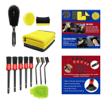 14Pcs Automotive Car Wheel Tire Detailing Brush Set Easy to Use yellow
