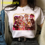 Jaapani anime Hanako Kun naiste T-s&auml;rk l&uuml;hikeste varrukatega WC-k&ouml;ites Cartoon T-s&auml;rk Harajuku suvine naiste gooti T-s&auml;rk M