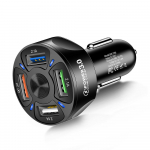 4 USB autolaadija Qc 3.0 auto kiirlaadija Xiaomi Redmi Mi 9 Samsung S10 S9 jaoks iPhone 12 Xs 11 Pro Max laadijate kiirlaadimiseks 4 USB must