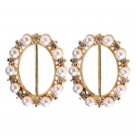 1 Paar sulamist T-s&auml;rgi Klambrid Riided Pandlad Pealis S&otilde;rmused Lill Liblika Kuju Libisemisvastane Roostevastane Kunstp&auml;rl Rhinestone Decor T-s&auml;rk s&otilde;lme Kinnitused D