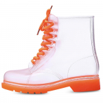 Naiste armsad kommiv&auml;rvi libisemiskindlad keskmise k&otilde;rgusega vihmasaapad 37 oranž