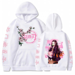 Kimetsu No Yaiba Demon Slayer Hoodies Anime Kamado Nezuko Graphics Print Harajuku Kapuutsiga dressipluus Unisex Y2k Riided Sudadera L