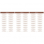 3 tk 6D p&uuml;siv looduslik biooniline kulmut&auml;toveering silmameigi vee&uuml;lekande kleebis 7 pruun