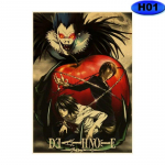 Anime Death Note Seinaplakatid &Otilde;ppe-elutuba Kodukaunistused HD-tr&uuml;kised Pildid Koomiksikunst Vintage plakatibaar Kohviku seinakleebised 30x21cm