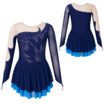 T&uuml;drukute tantsuv&otilde;istlus Iluuisutamine Kleit V&otilde;imlemine Trikood Litritega tantsuriided Baleriin 5-6 Years tumesinine v&auml;rv