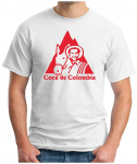 Coca-De-Colombia-punane unisex T-s&auml;rk Cafe De Colombia Kokain kokaiin Medellin El Chapo Miami Fun Parody Geek S