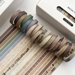 20 tk Vintage Washi teibid &otilde;hukesed komplektid 7mm*3m mitme mustriga paberist kleeplint kinkekaunistuskleebised