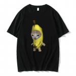 Naljakas banaanikassi meemprinteriga T-s&auml;rk suvine unisex naiste puhtast puuvillast t-s&auml;rk Unisex anime multikas Harajuku l&uuml;hikeste varrukatega T-s&auml;rgid Topid L