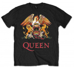 Queen Crest Logo Freddie Mercury Rock erkend Unisex T-s&auml;rk S