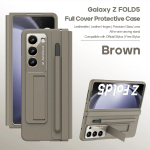 Samsungi kokkupandava nahast telefoni&uuml;mbrise Samsung Galaxy Z Fold4 jaoks koos pliiatsi telefoni korpusega Galaxy Z Fold 5 kokkupandava kronsteini kate jaoks Galaxy Z Fold4 must