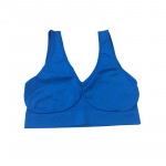 Naiste spordirinnahoidja ilma rinnapatjade v&otilde;i terasr&otilde;ngasteta &uuml;hev&auml;rviline, suur, &uuml;hekihiline ilma rinnapatjadeta rinnahoidja Naiste aluspesu M valge/must