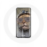 Kapuutsiga &uuml;mbris Samsung Galaxy Grand prime Cat jaoks naljakas foto Loomad