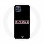 Coque pour Oppo A93 Blackpink Groupe de K-pop Logo Fond Noir