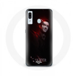 Coque pour Samsung Galaxy A20e Lucifer S&eacute;rie fond noir